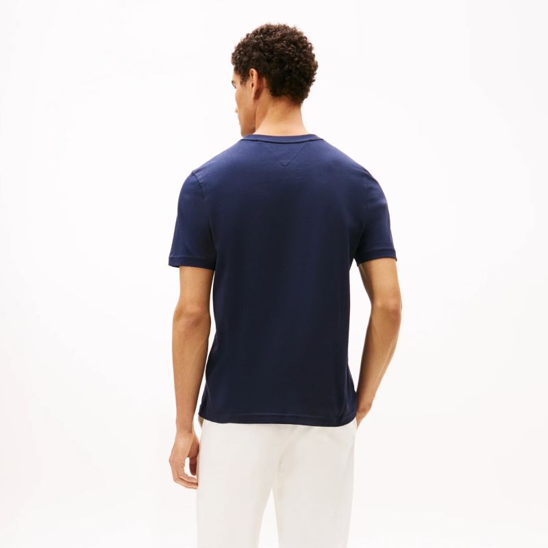 Tricou Tommy Hilfiger TOMMY EMBRO FLAG TEE - imagine 2