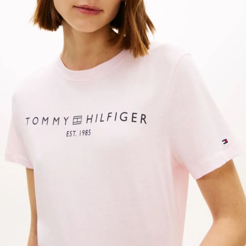 Tricou Tommy Hilfiger REG CORP LOGO C-NK SS - imagine 3