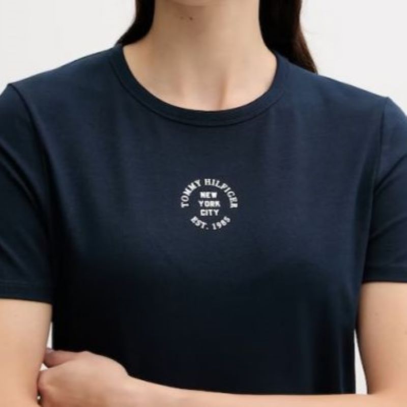 Tricou Tommy Hilfiger STAMP LOGO SLIM C-NK SS TEE - imagine 3