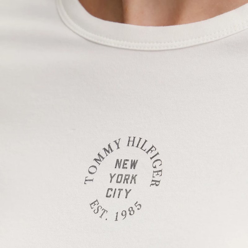 Tricou Tommy Hilfiger STAMP LOGO SLIM C-NK SS TEE - imagine 3
