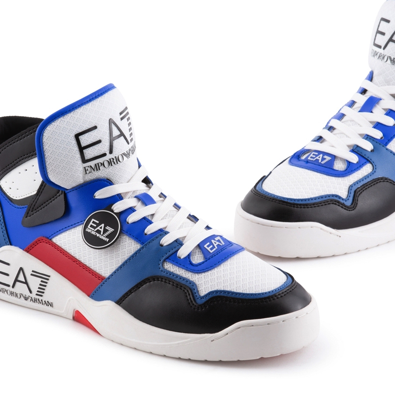 Pantofi Sport EA7 Basket Mid Summer - imagine 3