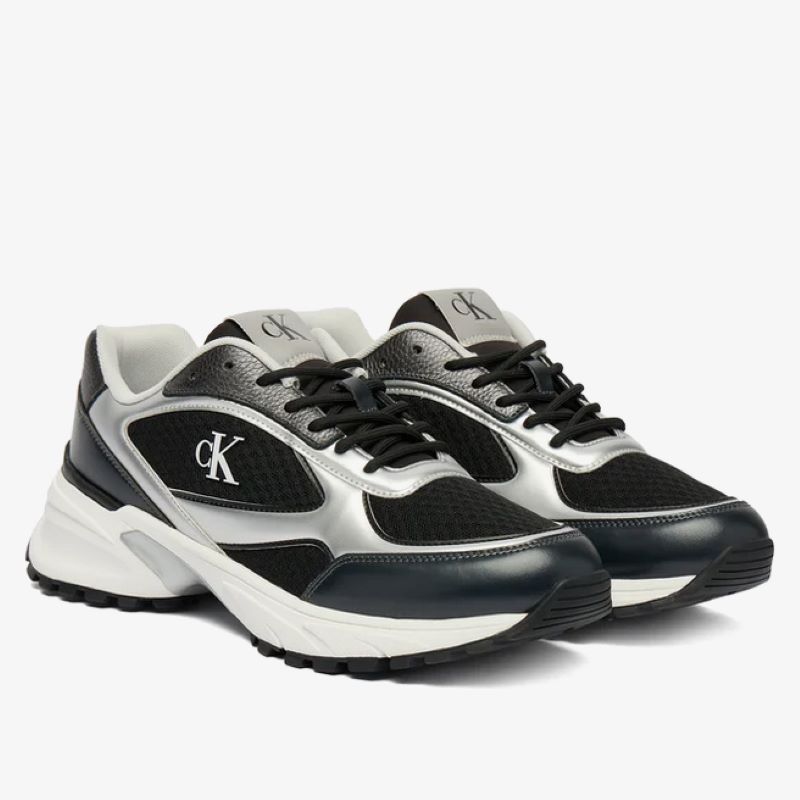 Pantofi sport Calvin Klein HIKE RUNNER LACEUP MESH MIX MET - imagine 3