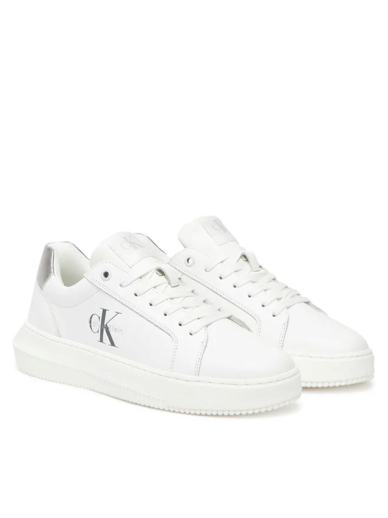 Pantofi sport Calvin Klein CHUNKY CUPSOLE LTH SILVER - imagine 3