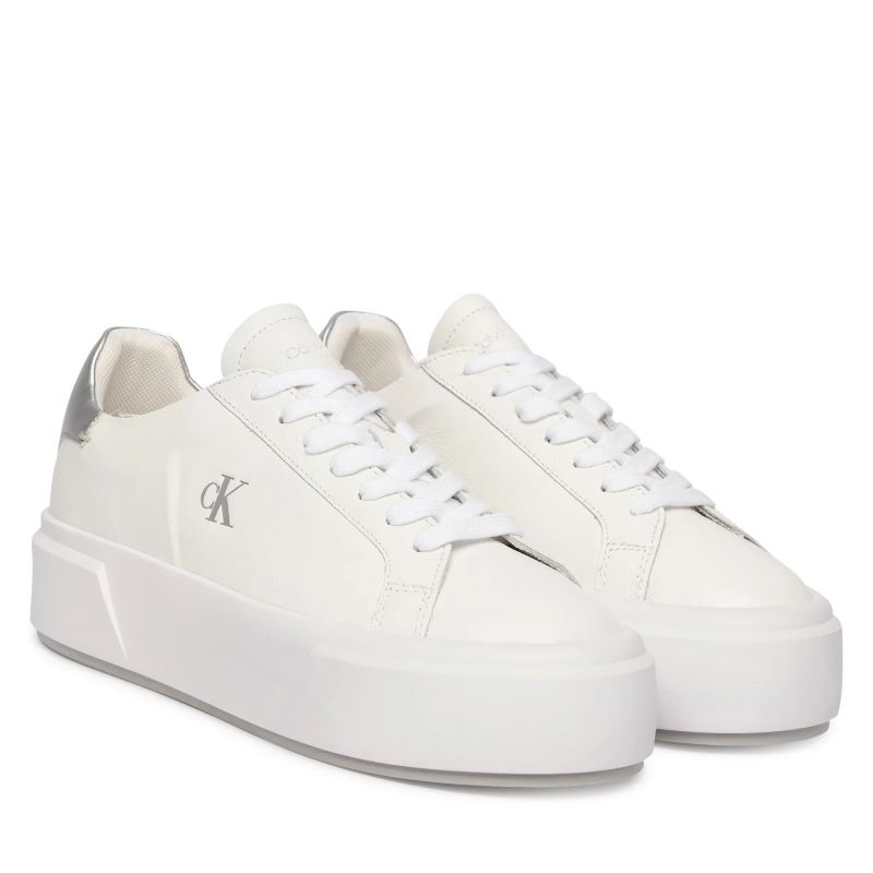 Pantofi sport Calvin Klein FLATFORM LACE UP LTH MET - imagine 3